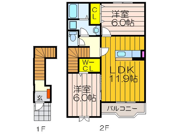 ボヌ－ルの物件間取画像